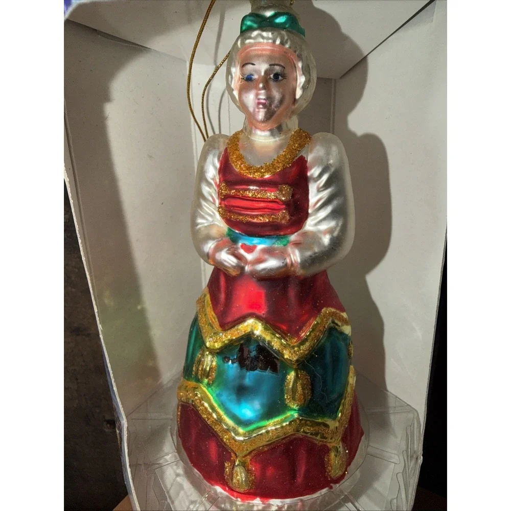 Santa's Best European Style Mouth Blown Classic Santa